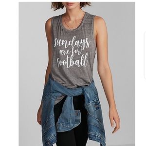 NWT Express XS/SM Sunday football tank top-